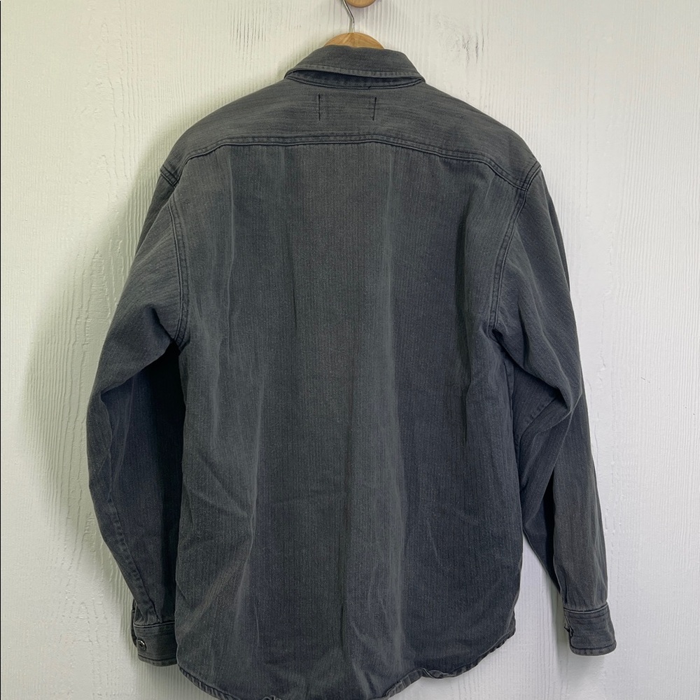 Harley Davidson - Vintage Gray Stonewashed Harley  Button Down Shirt Size Medium - Picture 11 of 11